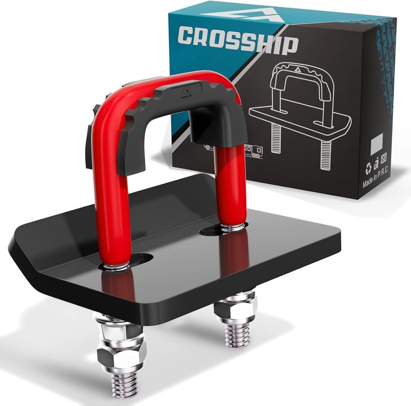 CROSSHIP Hitch Tightener for 1.25" and 2" - Anti Rattle Clamp, Heavy Duty Hitch Stabilizer Easy Installation, Reduce Movement on Mount Tray Cargo Carrier Bike Rack Trailer Ball, RD & BK - Image 1